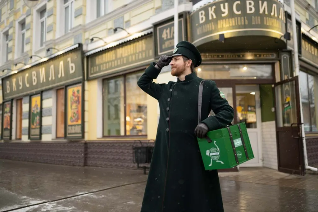 В Рыбинске еду будут доставлять ретро-курьеры