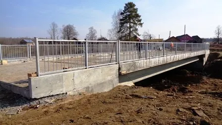 В Пошехонском районе построили новый мост через реку Маткома