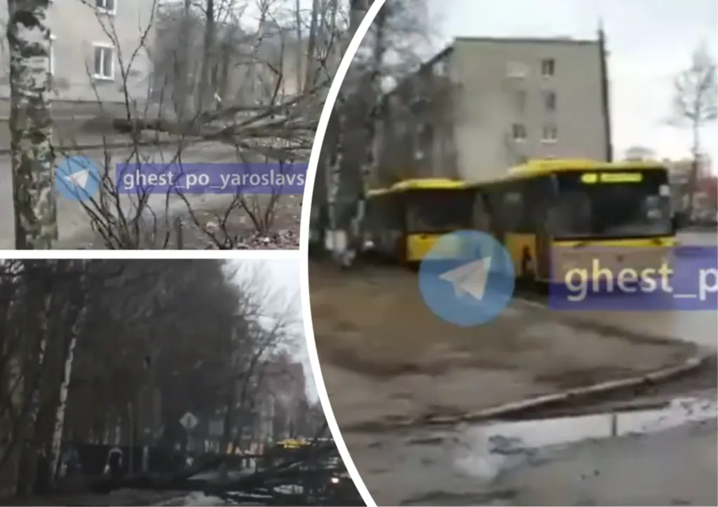 В Ярославле на Липовой горе встало движение автобусов