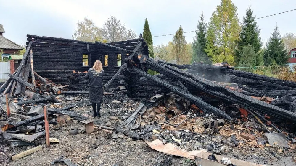 В Рыбинском районе при пожаре погиб пенсионер