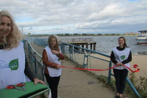 Причал в Переборах в Рыбинске вернулся на свое место