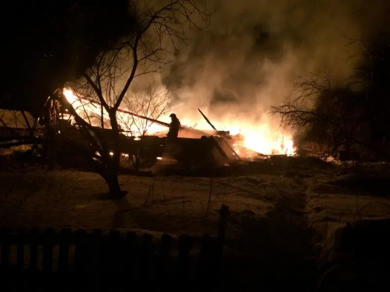 Под Рыбинском при пожаре погиб пенсионер
