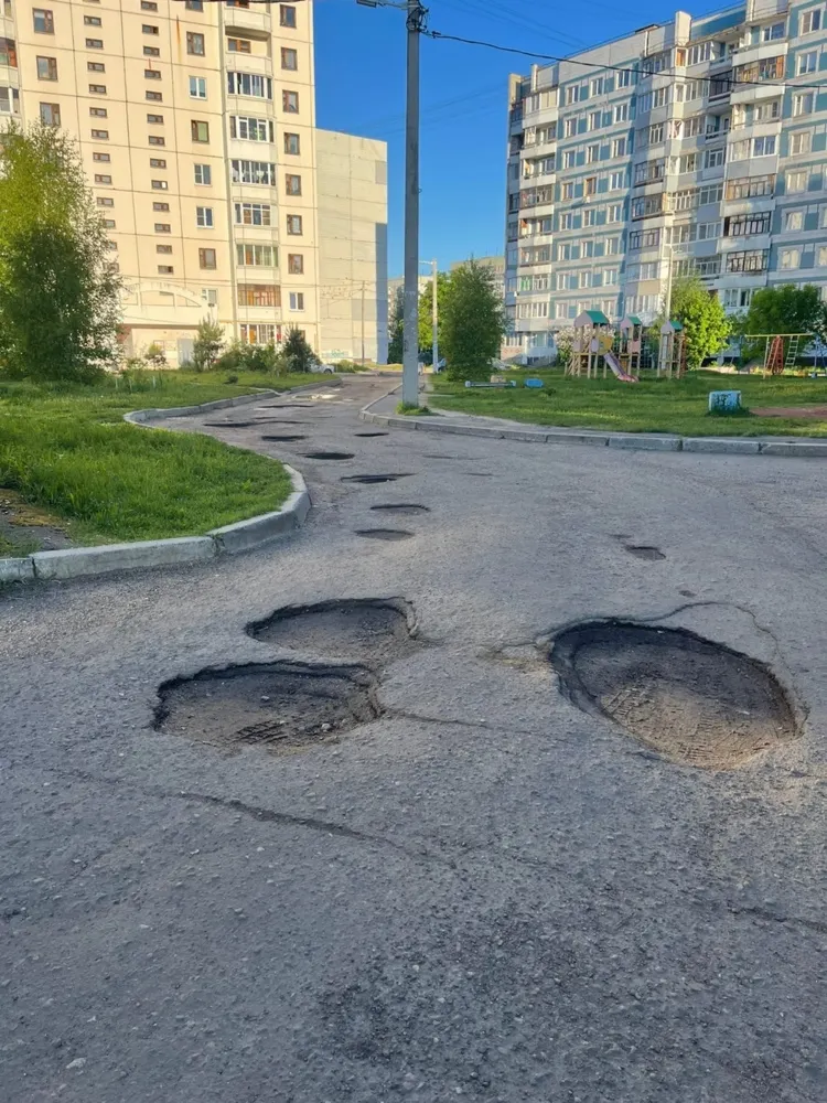 Ярославцы обнаружили следы мамонта на дороге в Заволжском районе
