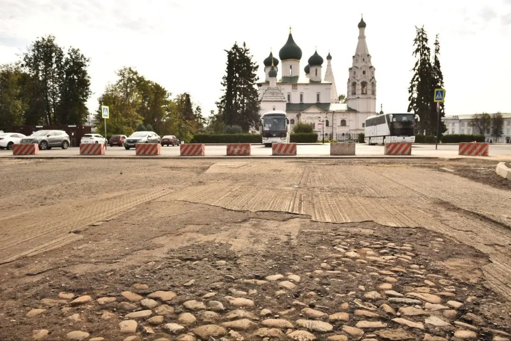 В Ярославле сохранят кусочек старинной булыжной мостовой