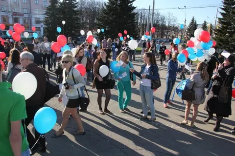 Ярославцы провели флэшмоб «День Победы»