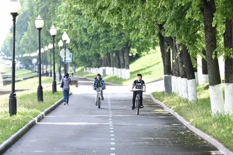 На велодорожке в Ярославле появилась новая разметка