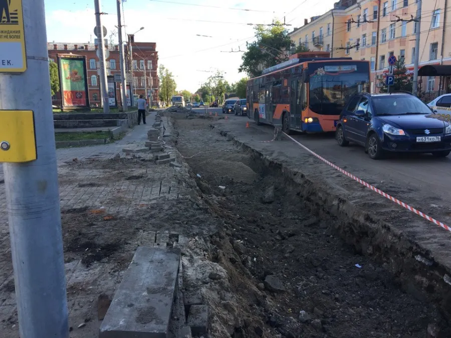 В Рыбинске началось расширение проезжей части на перекрестке Ленина – Свободы