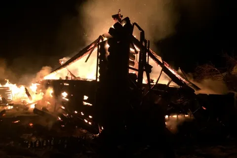 Под Рыбинском при пожаре погиб пенсионер