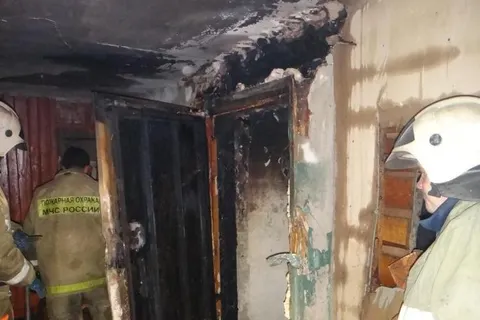 В Ярославской области горел жилой дом