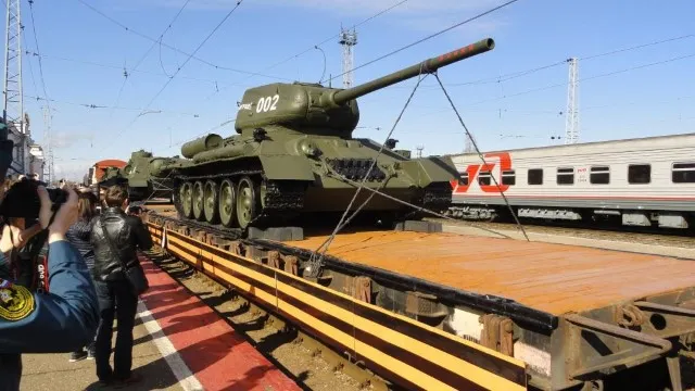 Агитпоезд «Армия Победы» прибыл в Ярославль