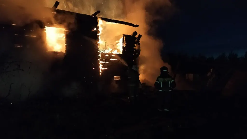Под Рыбинском сгорел частный дом