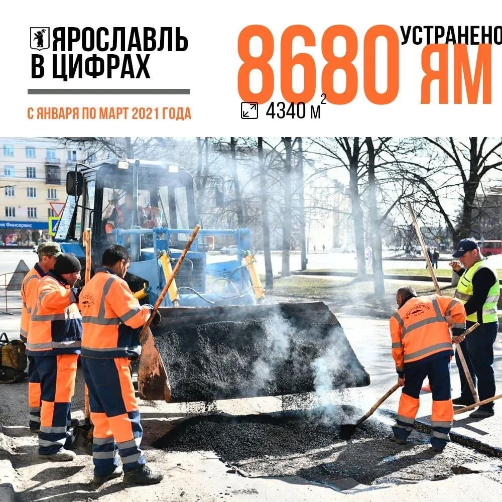 В мэрии Ярославля странно посчитали заделанные в 2021 году ямы