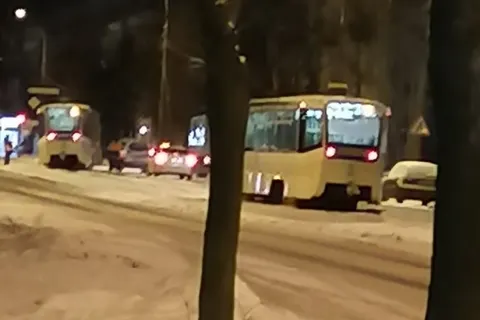 В Ярославле трамвай сошел с рельсов