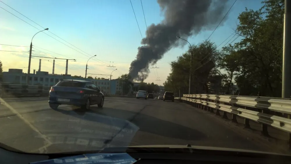 В Ярославле крупный пожар на Промышленной