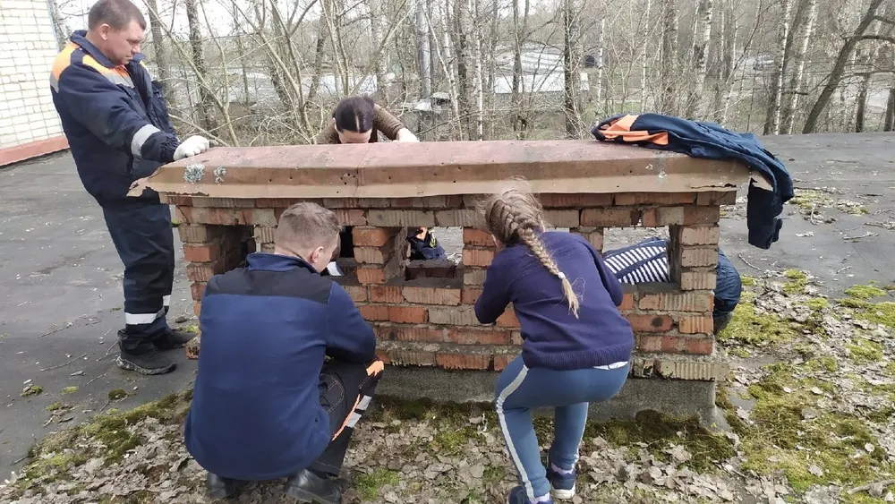 В Ярославле сотрудники ЦГЗ спасли котят из вентиляционной шахты