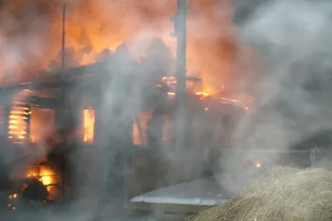 В Ярославской области сгорел жилой дом