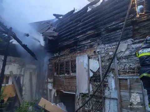 В Ярославле снова горела бывшая детская больница