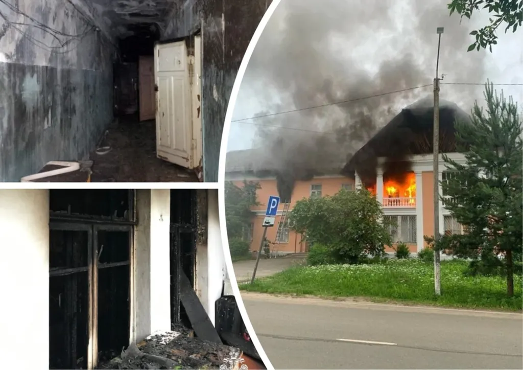 В Рыбинске во время пожара в поселке ГЭС погибла женщина