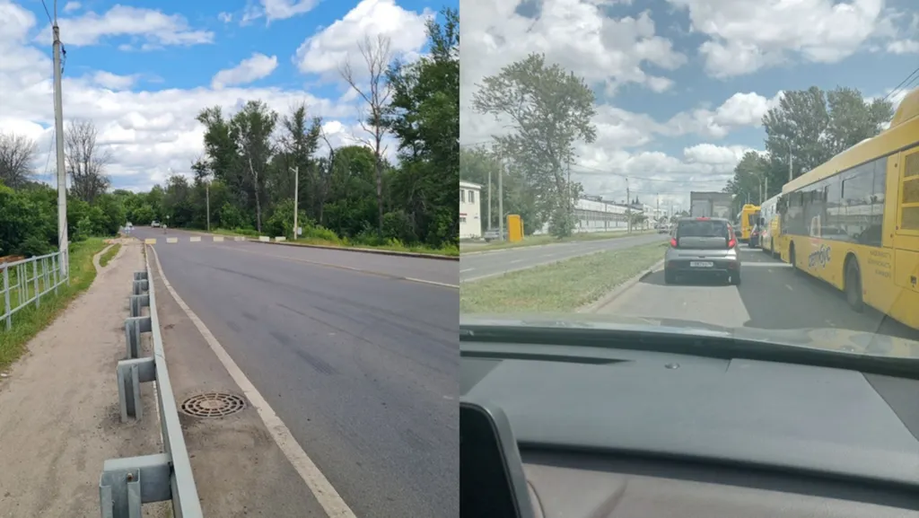 Закрытие Комсомольского моста в Ярославле привело к пробкам