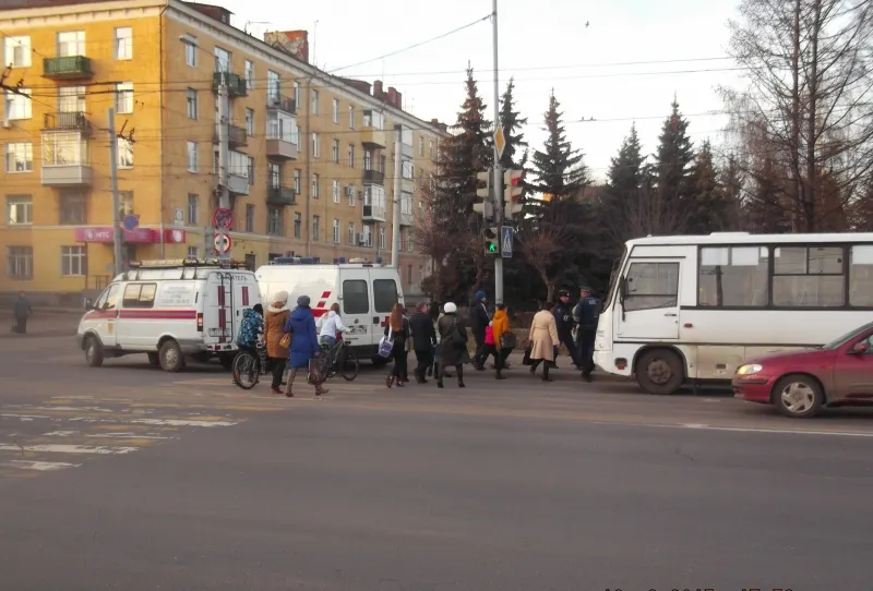 В Рыбинске утром в аварию попала маршрутка