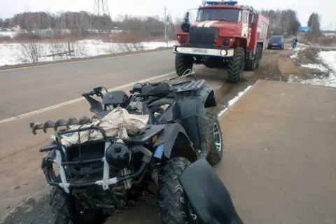 В Рыбинском районе мужчина опрокинулся на квадроцикле