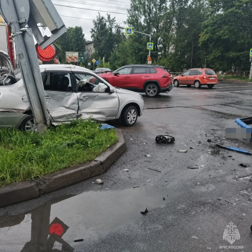В Брагино при столкновении двух «Лад» пострадали взрослый и ребенок