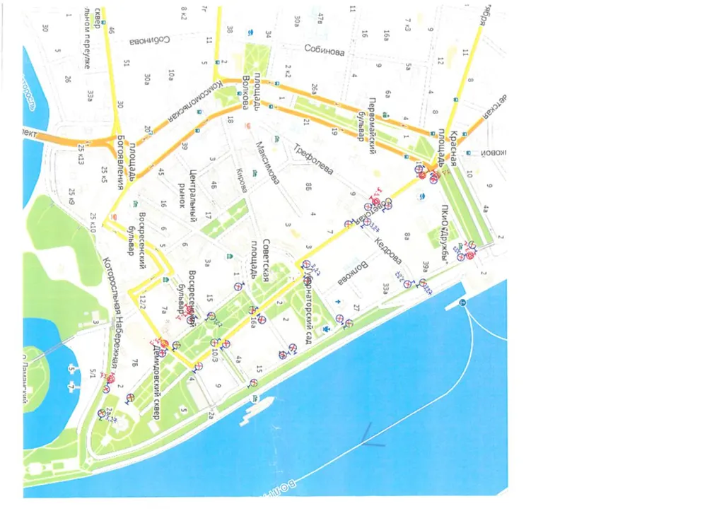 В субботу в центре Ярославля перекроют движение транспорта