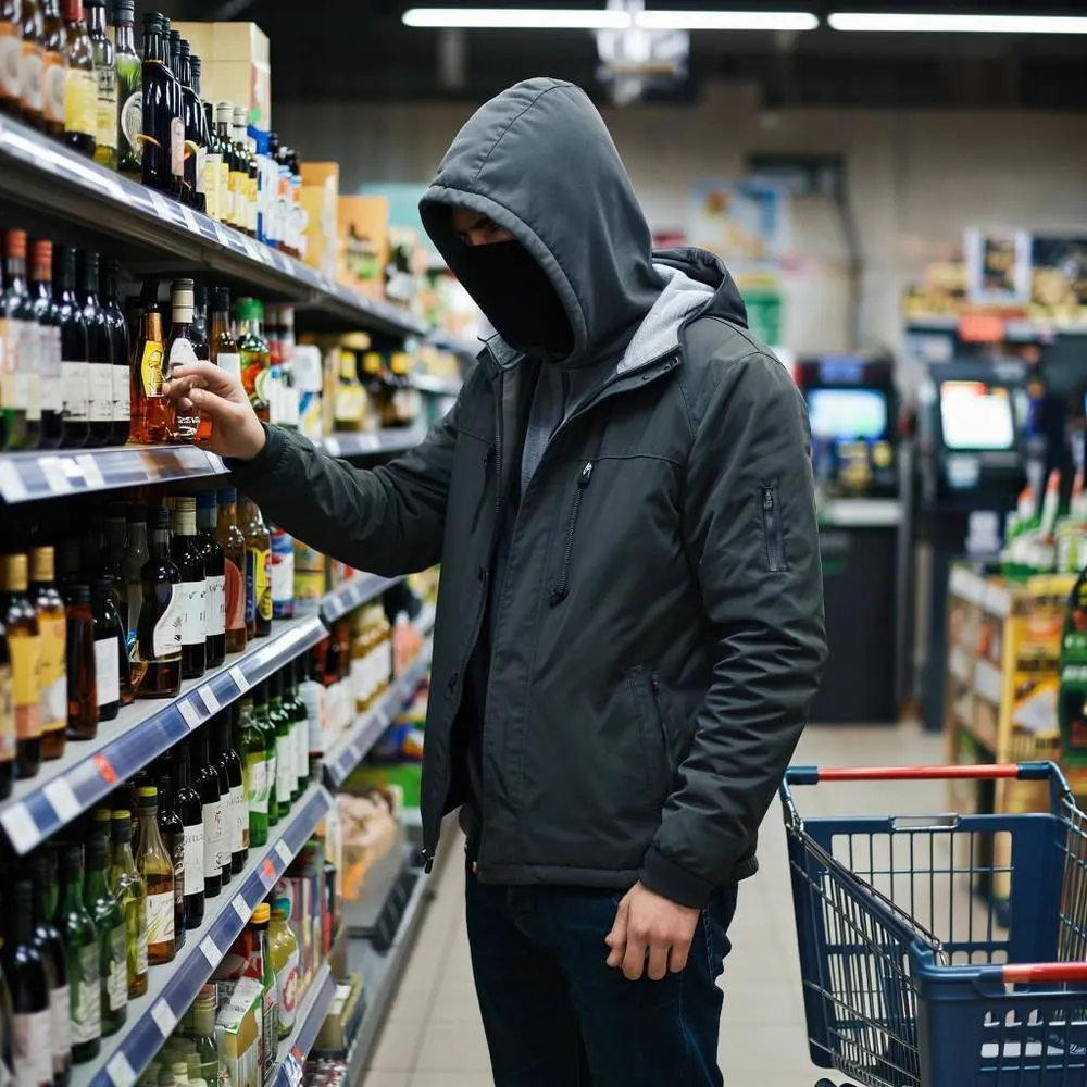 В Ярославле грабитель бросил в продавца магазина бутылкой вермута
