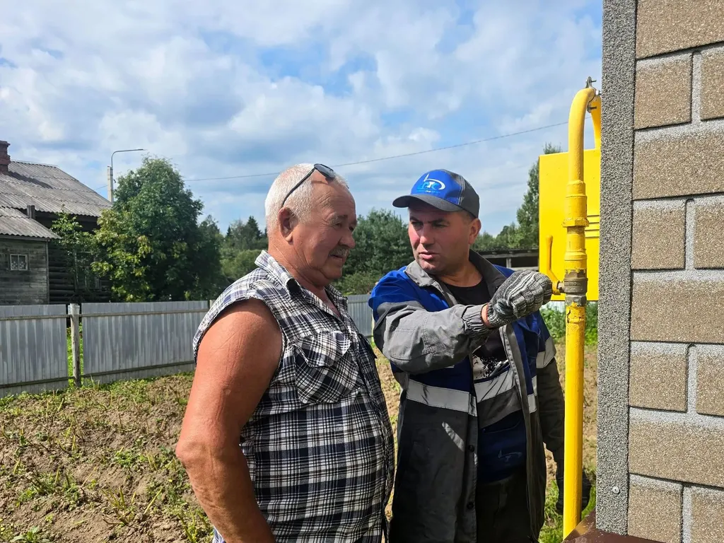 Дома в рыбинском поселке подключают к газовым сетям