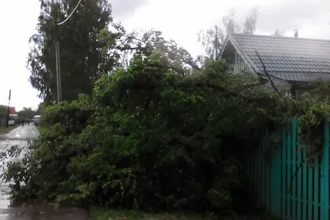 В выходные на Ярославль обрушились ливень и град