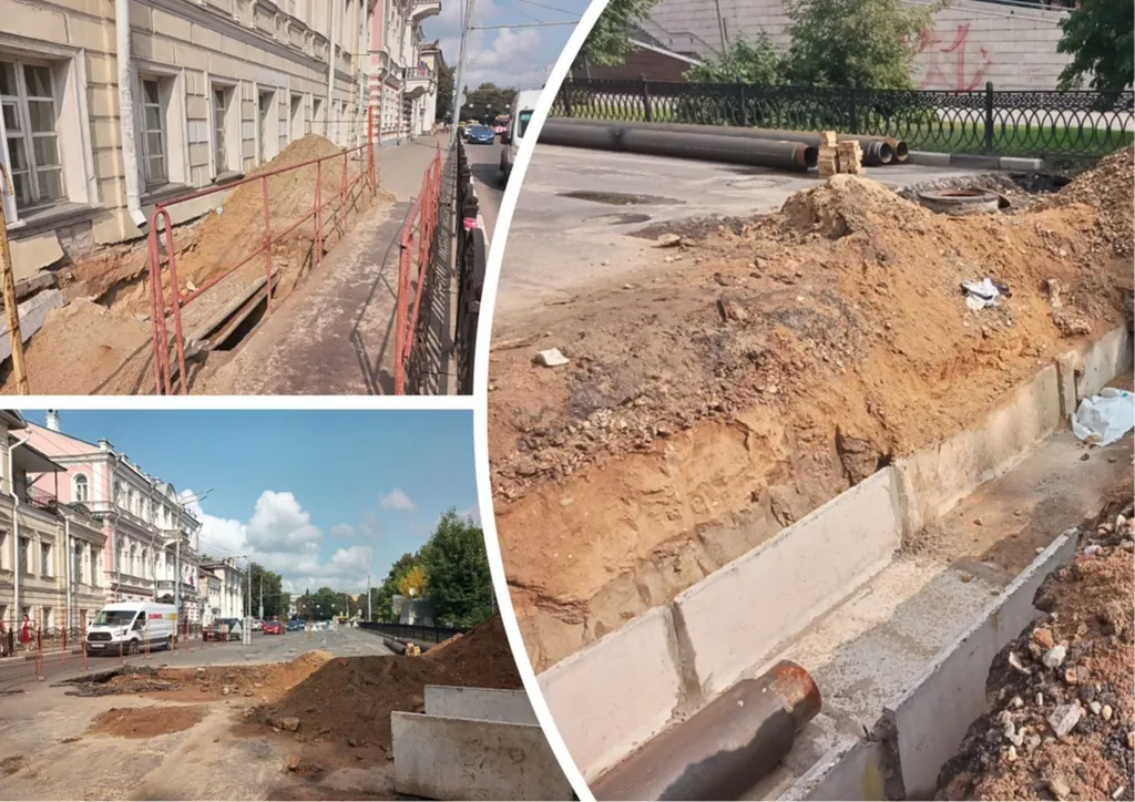 В Ярославле заканчивают ремонт сетей на улице Ушинского