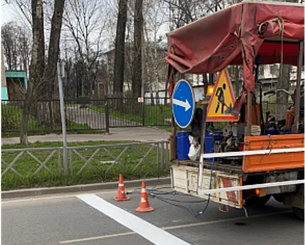 Разметку на центральных улицах Ярославля нанесут до 9 мая