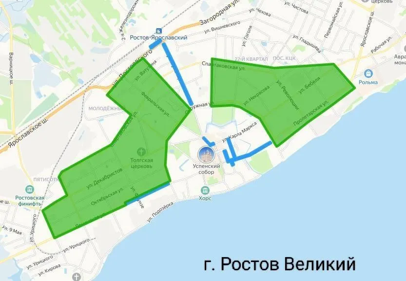 Опубликована карта платных парковок в Ростове, Переславле и Угличе