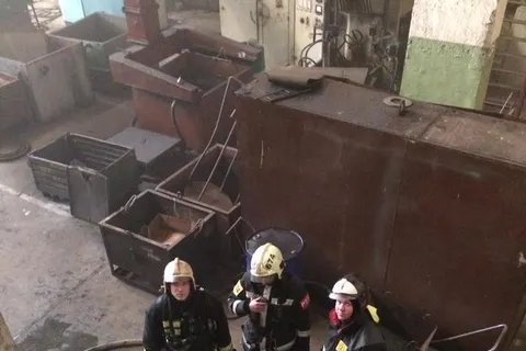 В Рыбинске горел завод «Раскат»