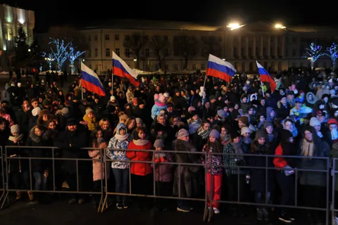 Митинг-концерт в поддержку годовщины воссоединения с Крымом  прошел в Ярославле