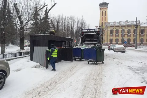 В центре Ярославля установили мусорную площадку нового образца