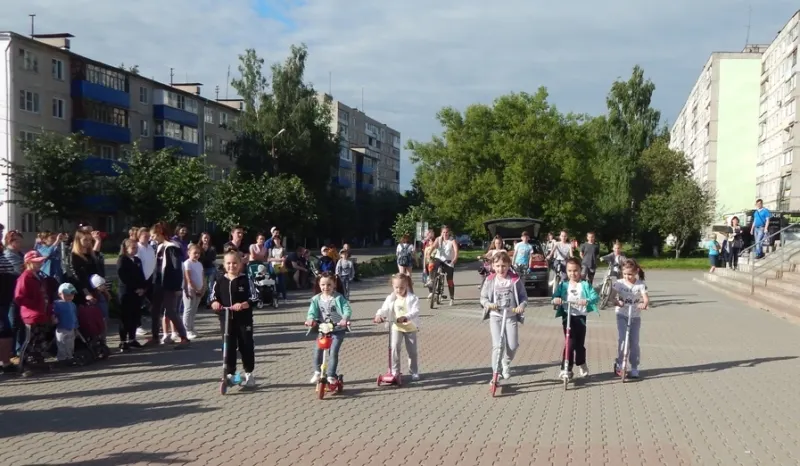 В Ярославской области прошел флешмоб юных велосипедистов