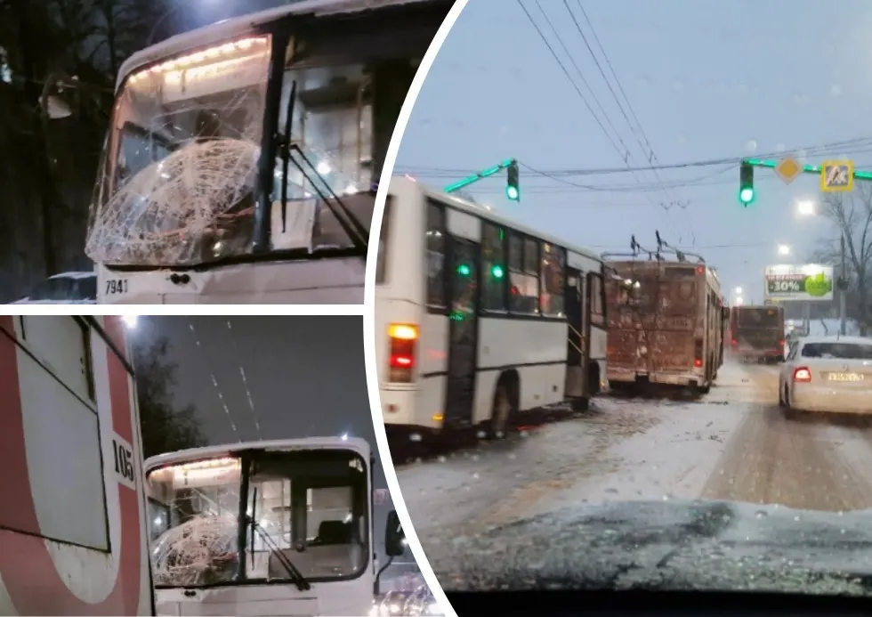 В Ярославле пассажирка пострадала в ДТП троллейбуса и автобуса