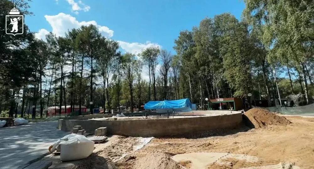 В Ярославле на месяц перенесли обустройство паркового фонтана