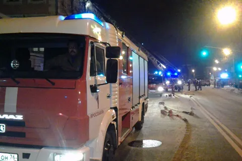 В Ярославле горел чердак Дома офицеров