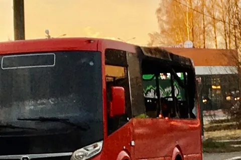 В Ярославле сгорел рейсовый автобус