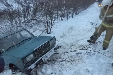 В Ярославской области «семерка» «улетела» в кювет