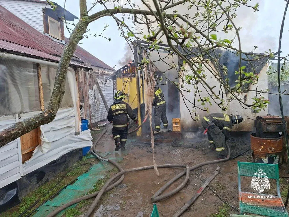 Ярославский дачник получил травмы во время пожара