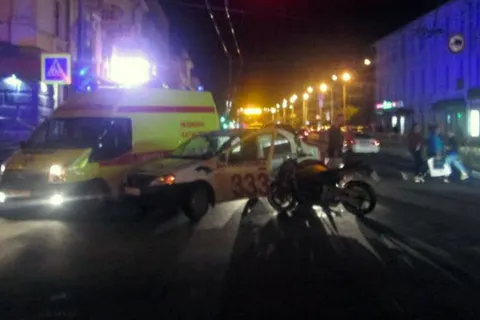 В Ярославле пьяный мотоциклист попал в ДТП