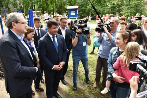 Валерий Фадеев и Владимир Слепцов посетили мастер-класс по воркауту