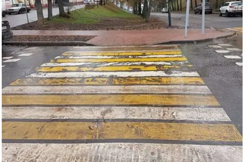  Миллионы, потраченные на разметку в Ярославле, смыло дождем: фото