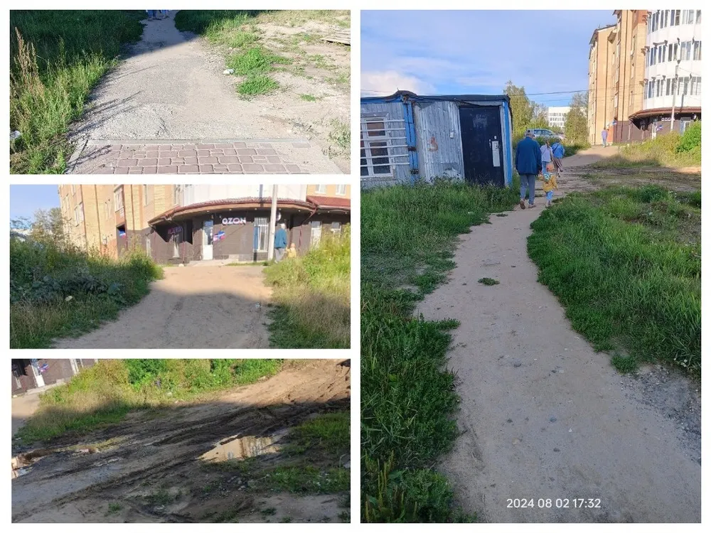 В Ярославле не могут доделать тротуар у новой школы
