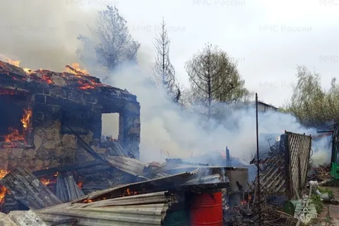 Ярославские пожарные спасли бабушку и предотвратили взрыв газа в доме