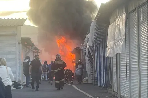Прокуратура начала проверку по пожару на Сенном рынке Рыбинска