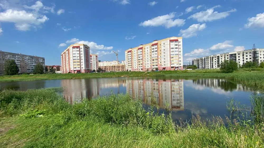 В Заволжском районе Ярославля остановилась очистка пруда